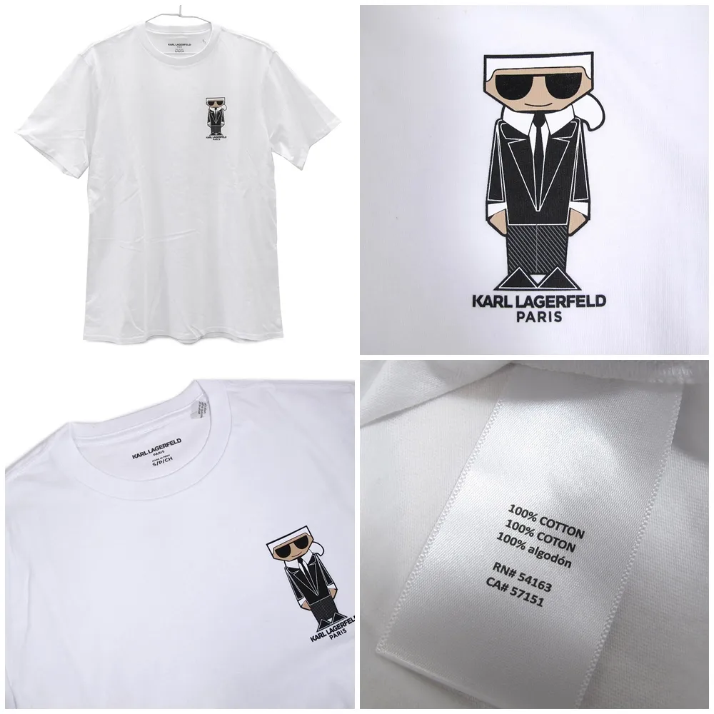 【KARL LAGERFELD 卡爾】圓領短袖棉T(多款)