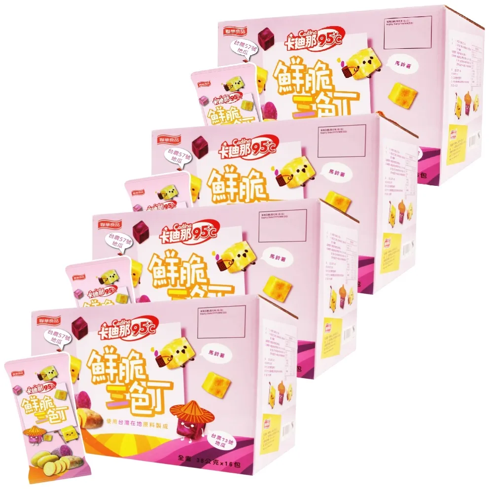 【美式賣場】卡迪那 鮮脆三色丁38gx16入x4盒