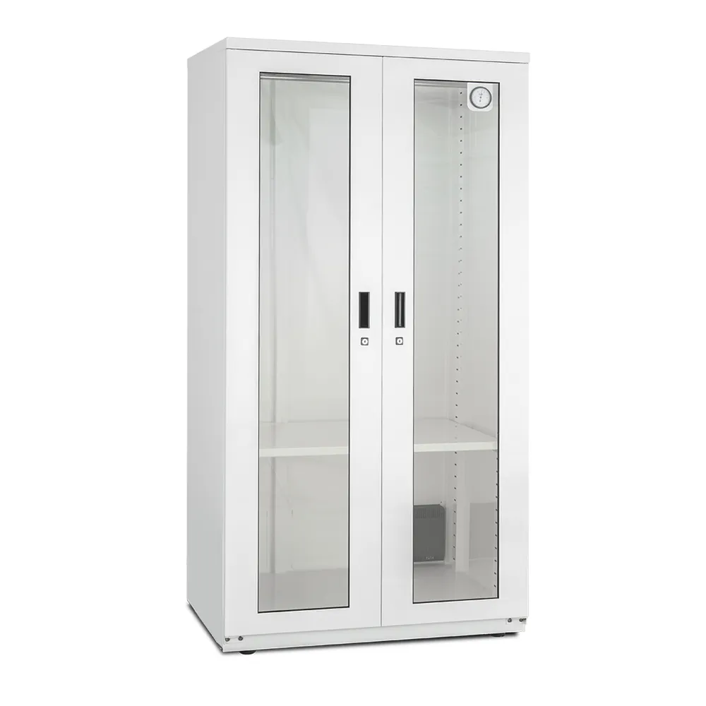 【收藏家】957公升對開式衣鞋包專用防潮衣櫃 AHD-1500W(玻璃鋼製面板/經典加大主機/可拆掛衣桿/防潮箱)