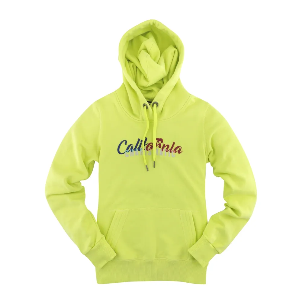 【California Republic】品牌LOGO雙色亮彩 女連帽帽T