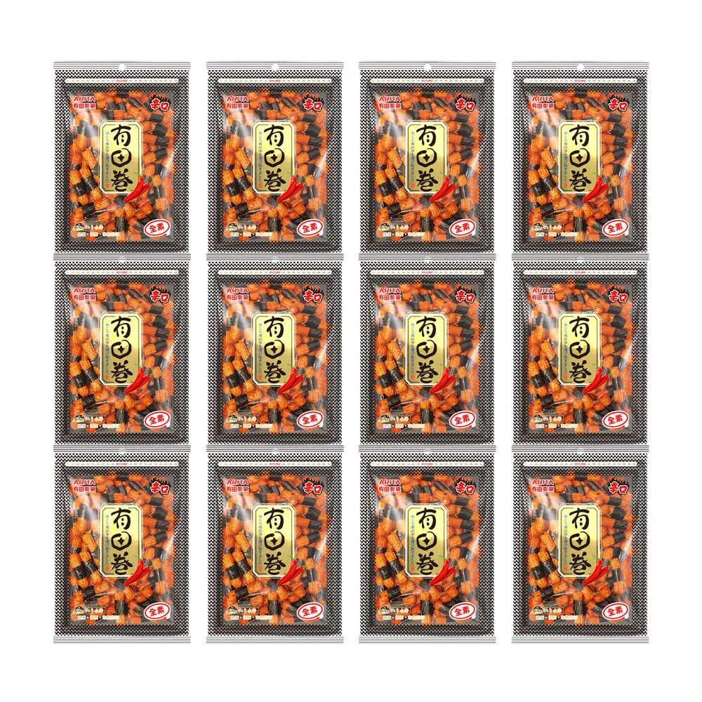 【有田製果】海苔小卷-辣味(80gx12包/箱) 全素 雙11限定