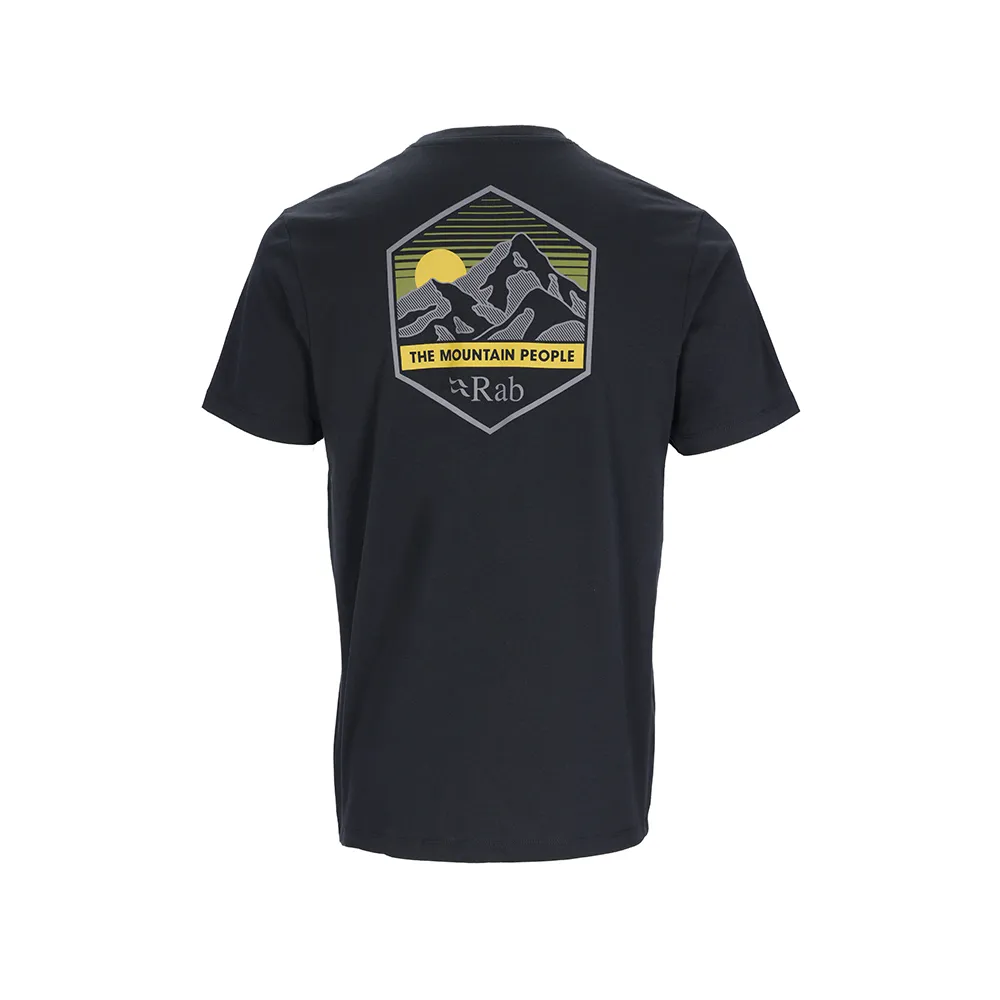 【RAB】Stance Mountain Peak Tee 透氣短袖有機棉T恤 男款 鯨魚灰 #QCB66