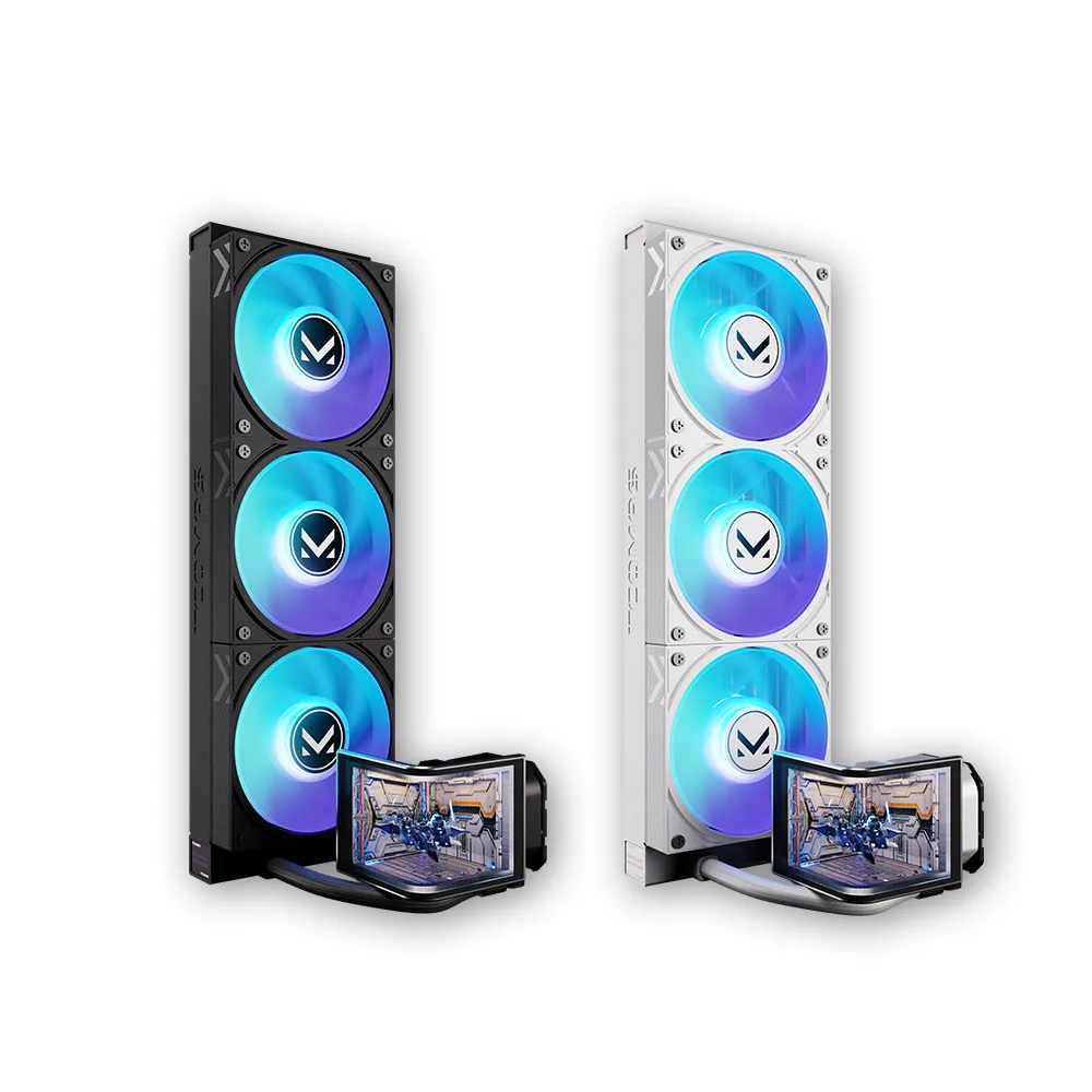 【TCOMAS】鈦鉭 NEOX 360 ARGB CPU一體式水冷散熱器 黑色/白色 (TDP300W/磁吸模組風扇/OLED/裸視3D曲面)