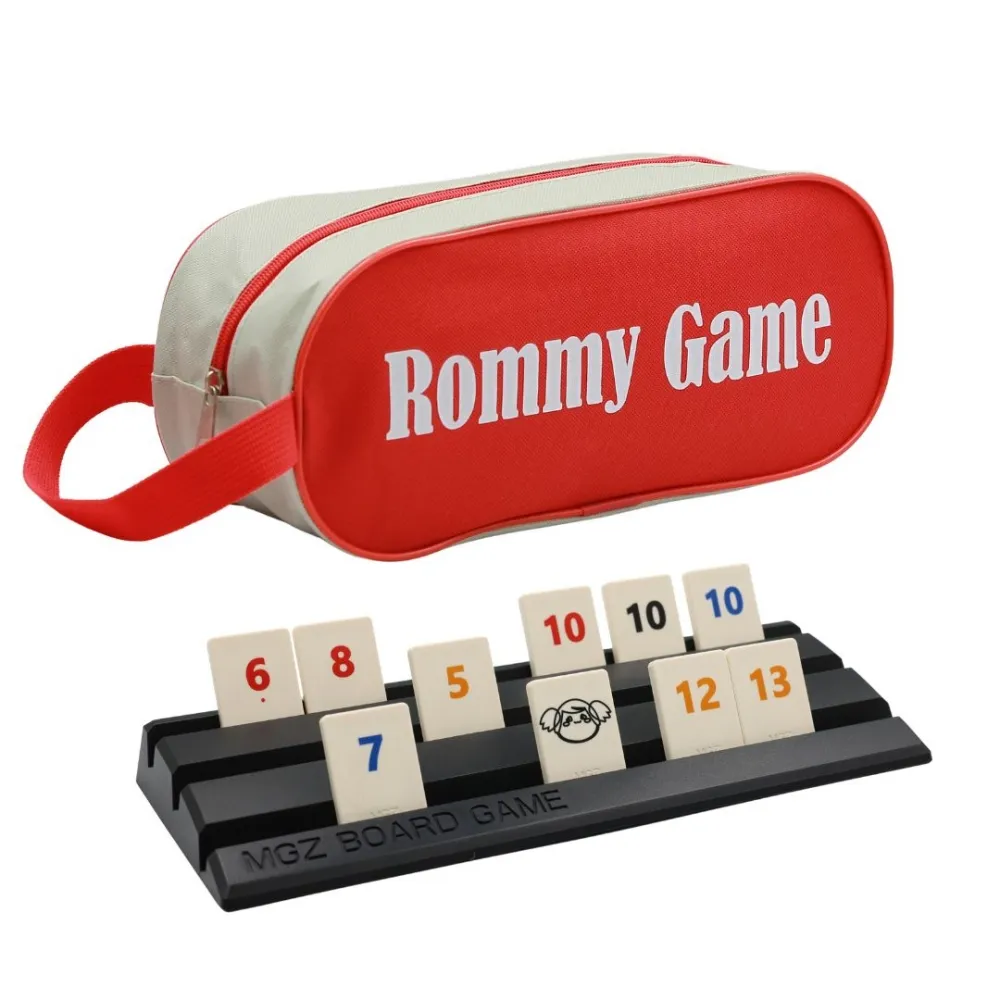 【漫格子】Rommy 數字遊戲 以色列麻將 袋裝大牌標準2-4人(拉密 益智桌遊 麻將)
