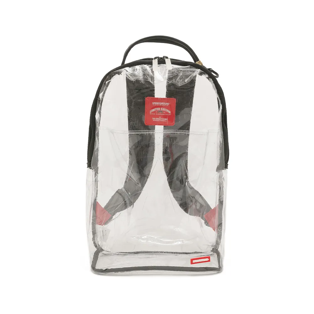 【SPRAYGROUND】滿板壓紋鋸齒鯊大容量後背包(黑色)