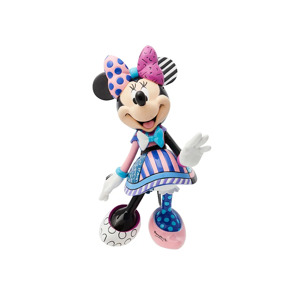 【Enesco】Disney 迪士尼 Romero Britto系列 米妮盛裝打扮塑像居家擺飾