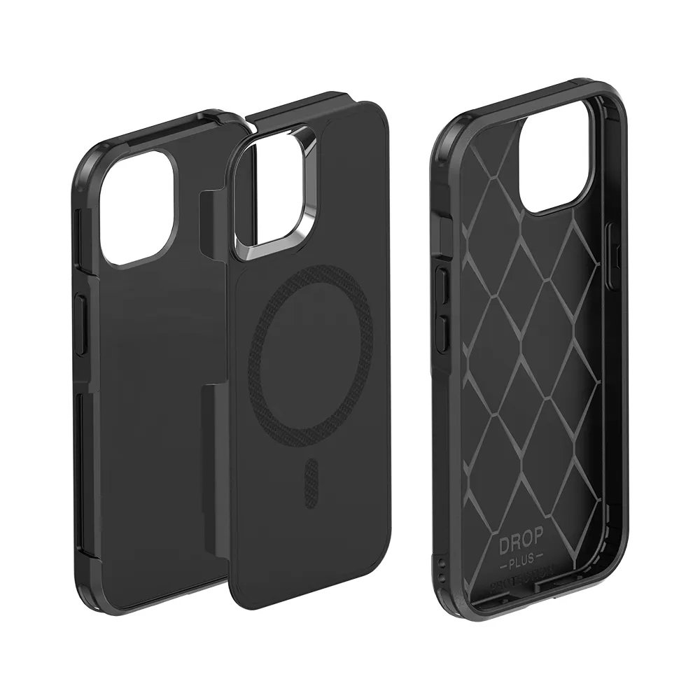 【Philips 飛利浦】iPhone 15系列 軍規磁吸式防摔保護殼