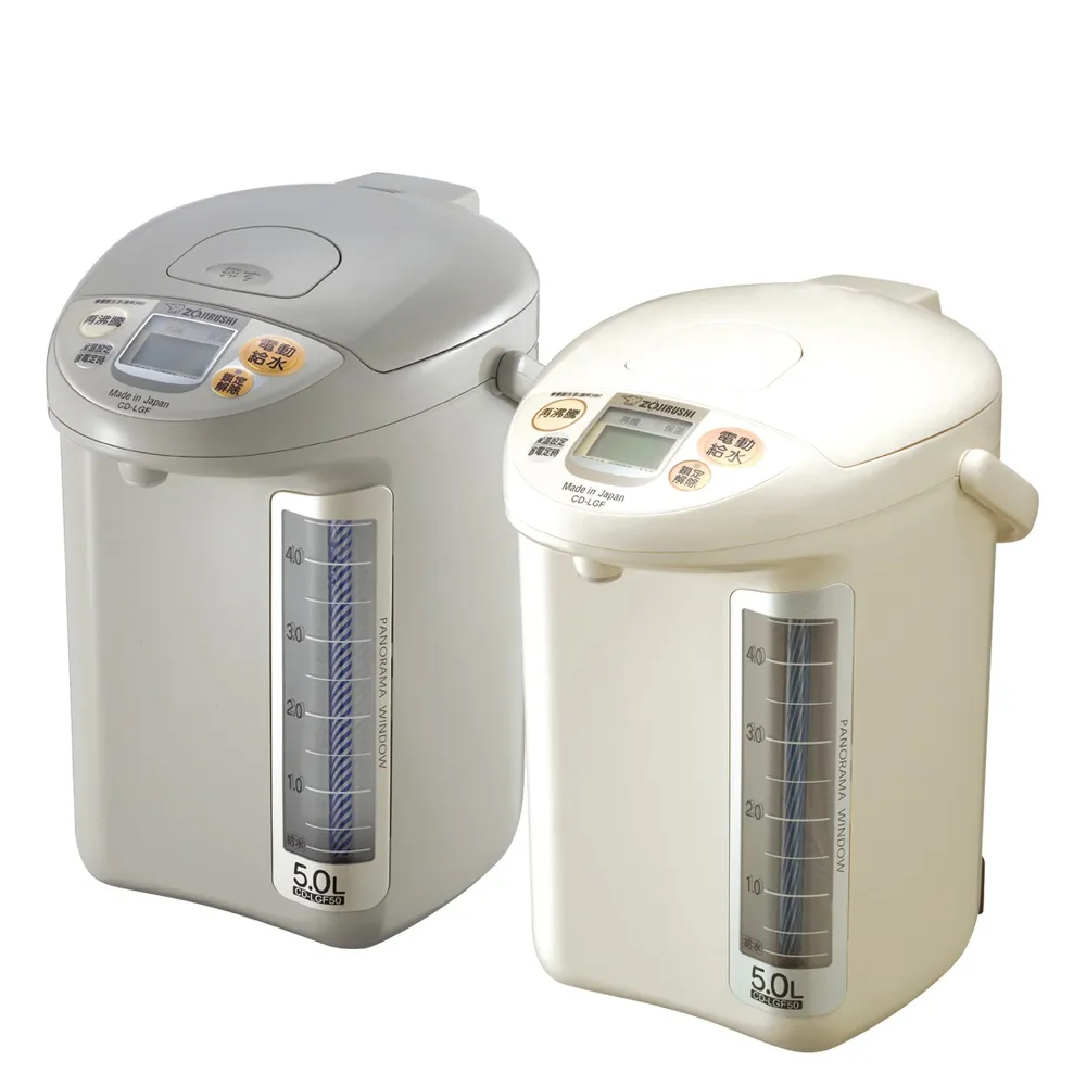 【ZOJIRUSHI 象印】日本製 5公升*寬廣視窗微電腦電動熱水瓶(CD-LGF50)