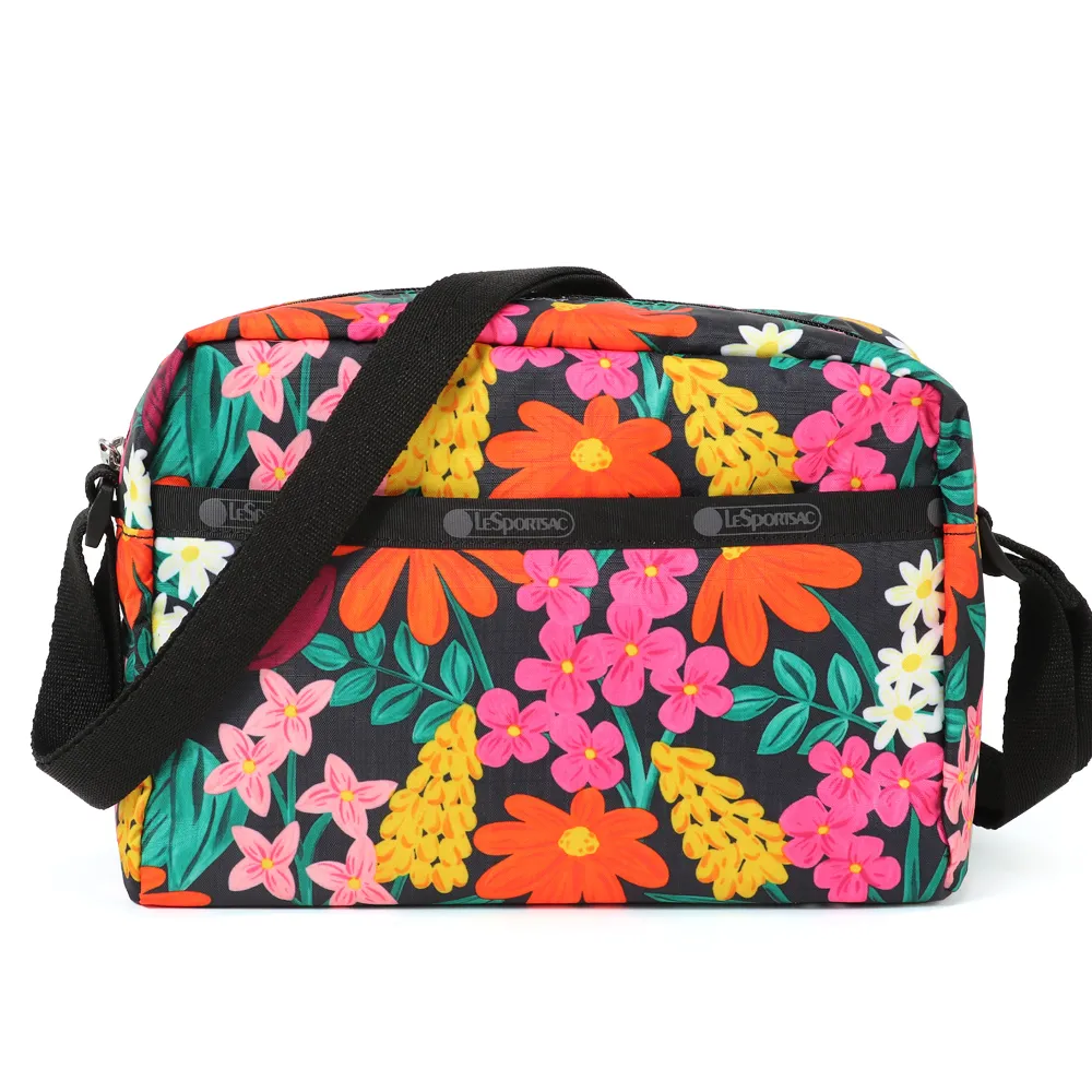 【Lesportsac】側背隨身包(繁花盛開)