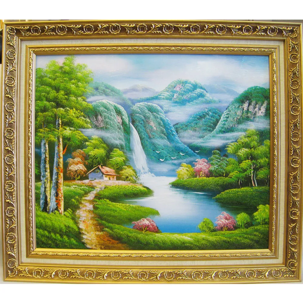 【開運陶源】開運進財化煞 *山水畫*山水圖(60x52cm)