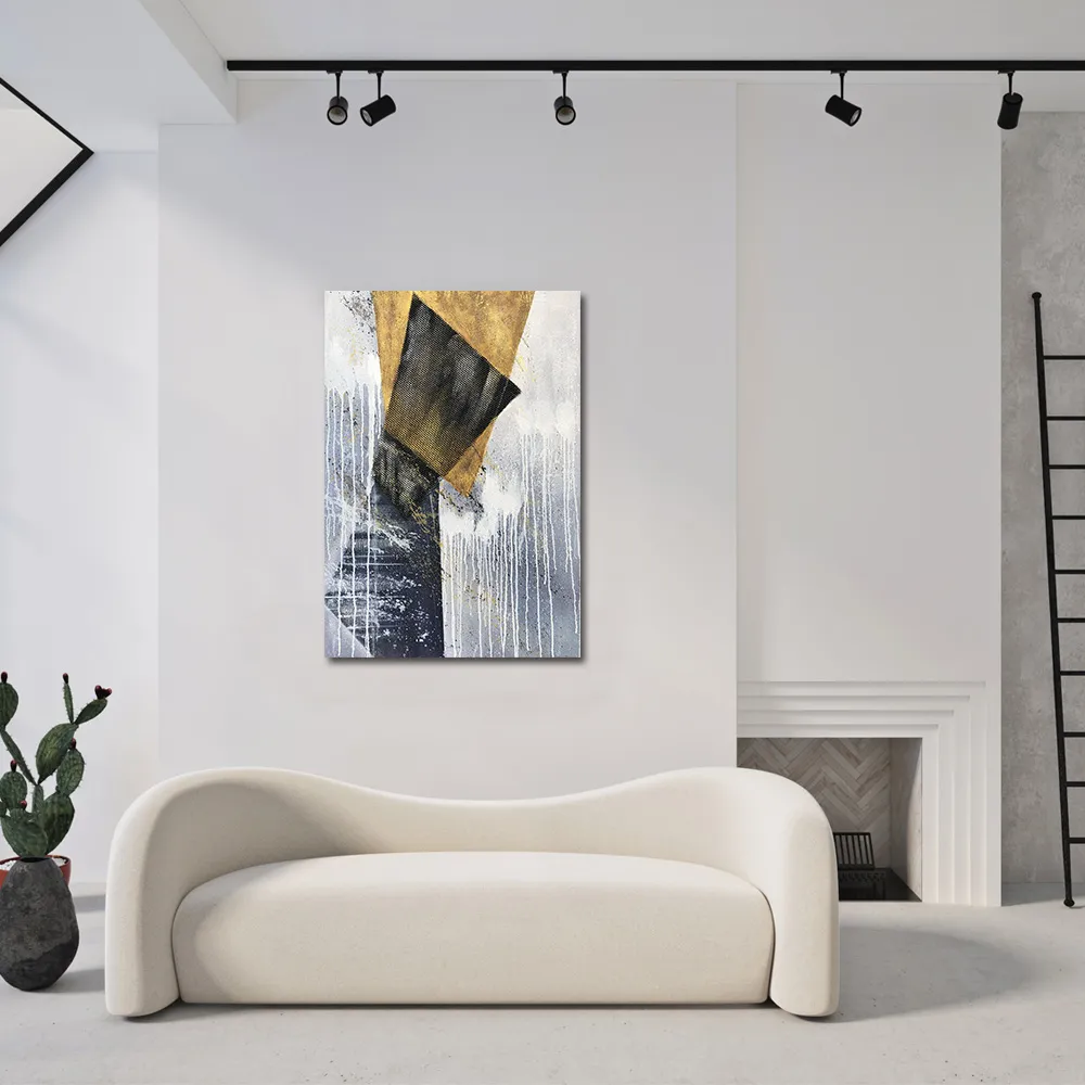 【御畫房】當代國家級展覽畫家 抽象系列手繪油畫70×100cm(DB-034)