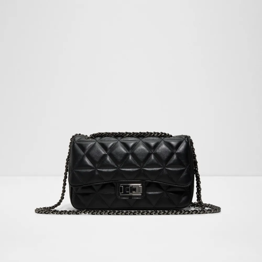 【ALDO】BELLABAG-菱格紋鏈帶肩背包/斜背包(黑色)