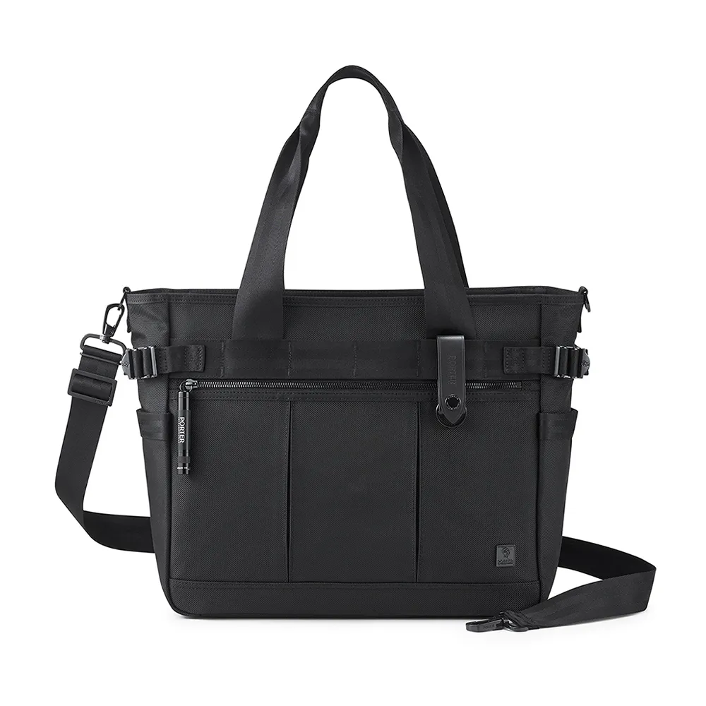 【PORTER INTERNATIONAL】自信經典NEW HEAT托特包(黑)