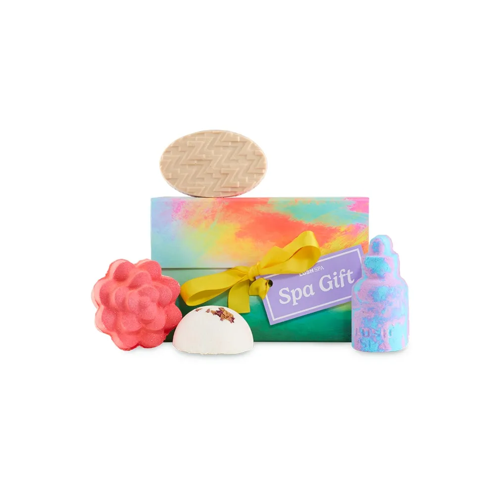 【LUSH 嵐舒】水療禮盒 身體保養禮盒 (4款居家水療體驗/果香/花香/木質/送禮)