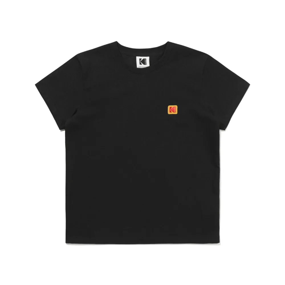 【KODAK Apparel】官方旗艦館 柯達 女款 短袖T恤 涼感 經典Askin BLACK 黑色  金惠奫同款 / KB602004BLK