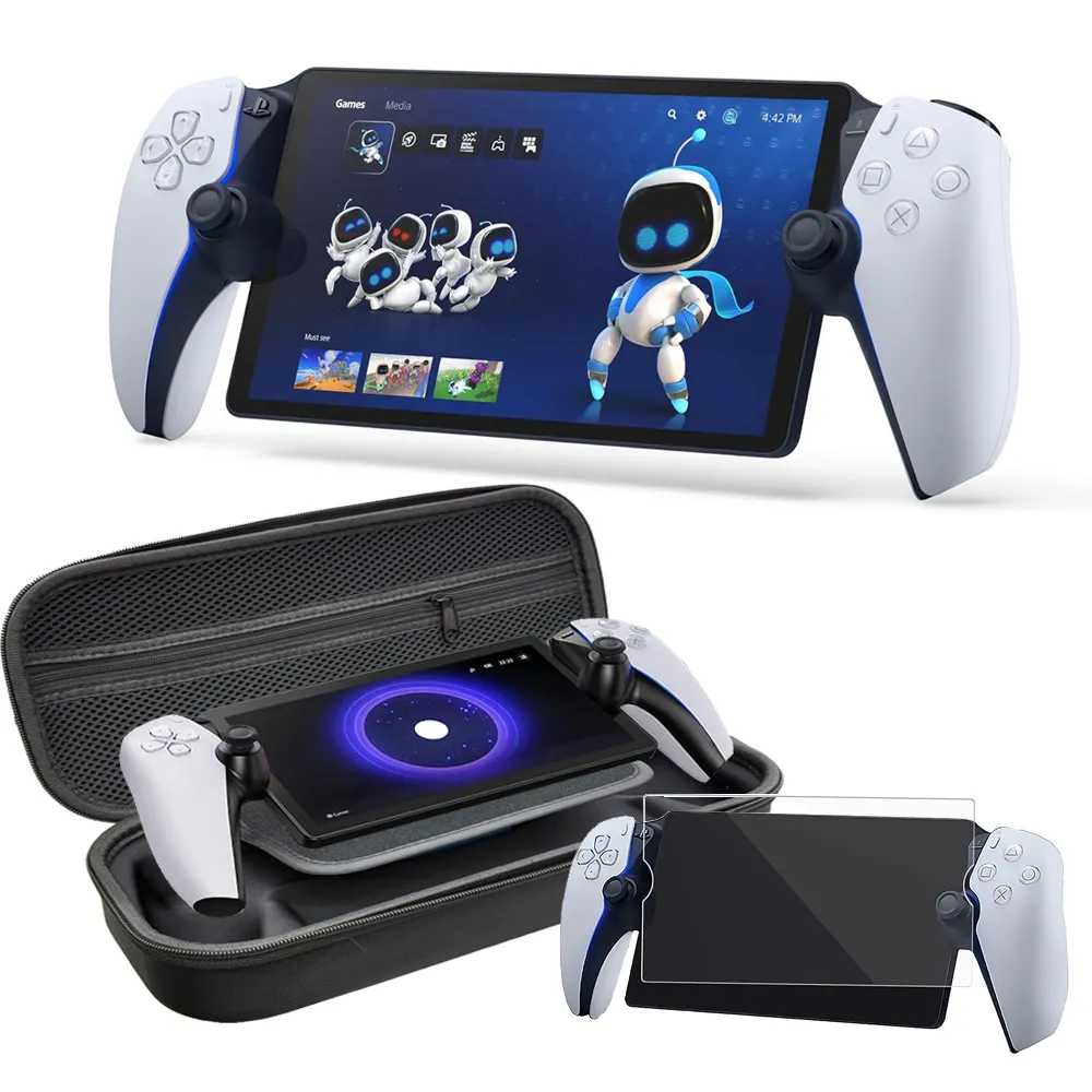【SONY 索尼】PS Portal 遙控遊玩機+保護貼+收納包(台灣公司貨)