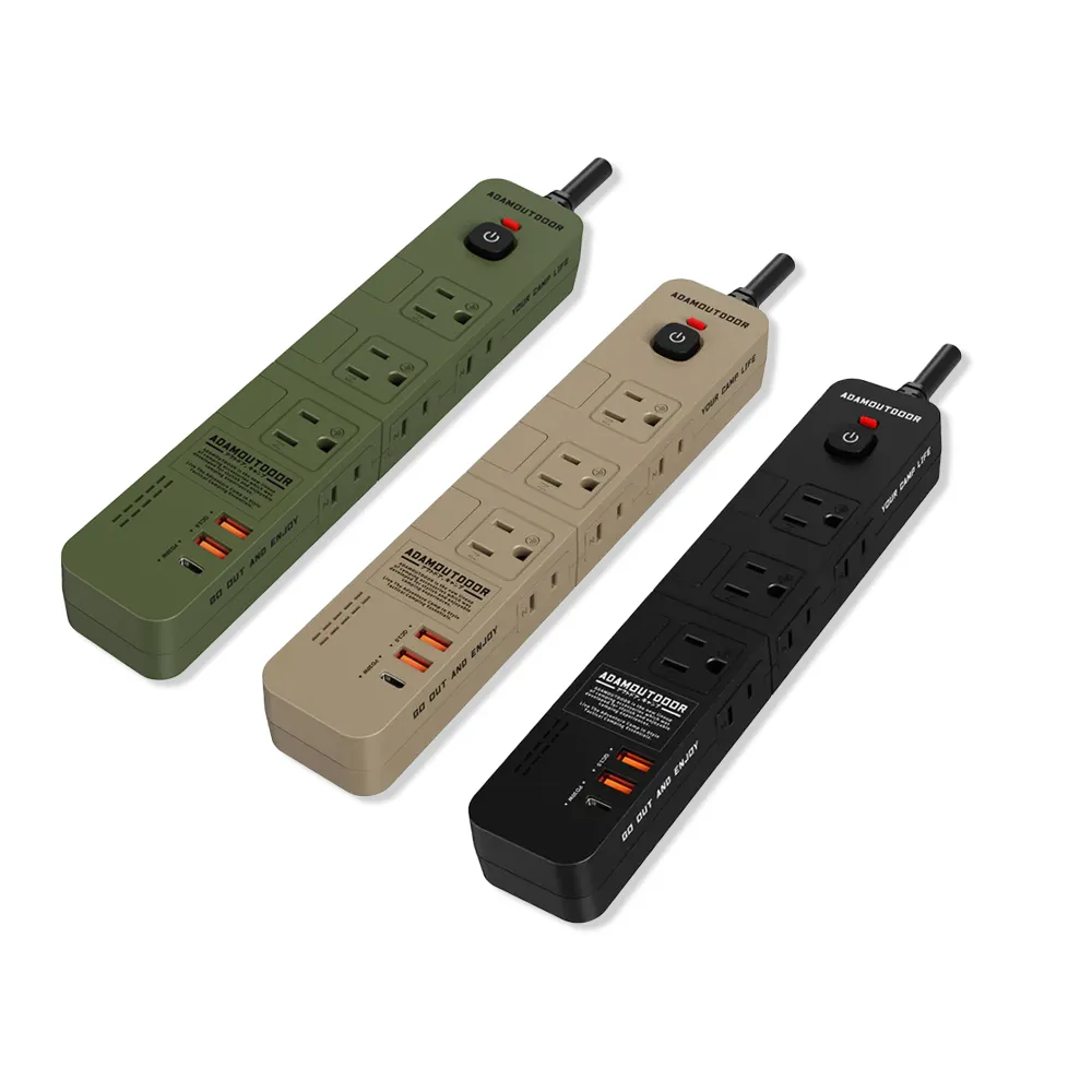 【ADAMOUTDOOR】家用款4開6插30WPD 延長線1.8M(露營 野營 電源線 快充 USB TYPE-C)