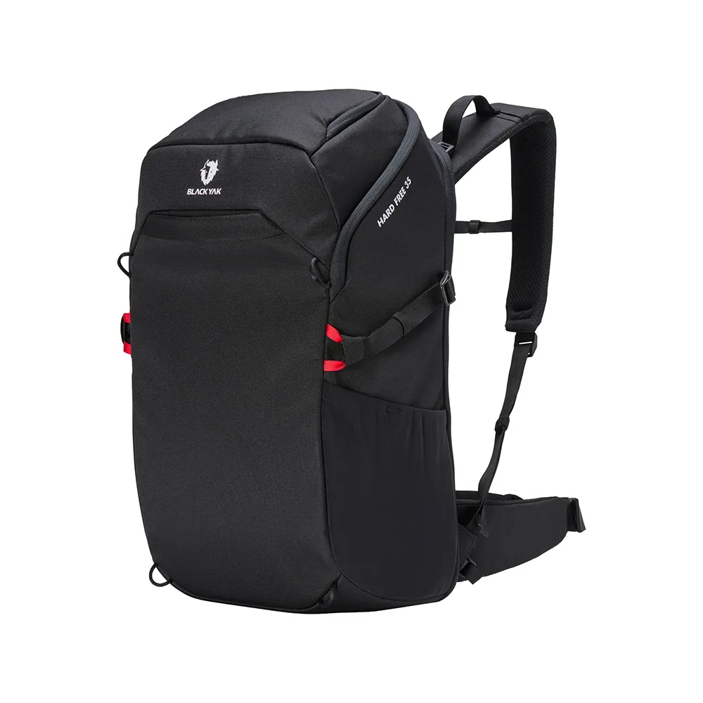 【BLACKYAK】HARDFREE 35L後背包[黑色]BYEB2NBF01(登山 高耐磨 雙肩包 大空間 後背包 附防雨罩)