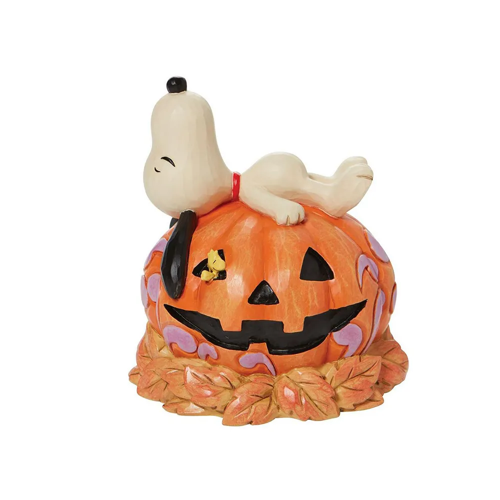 【Enesco】精品家飾 SNOOPY 史努比萬聖南瓜塑像居家擺飾