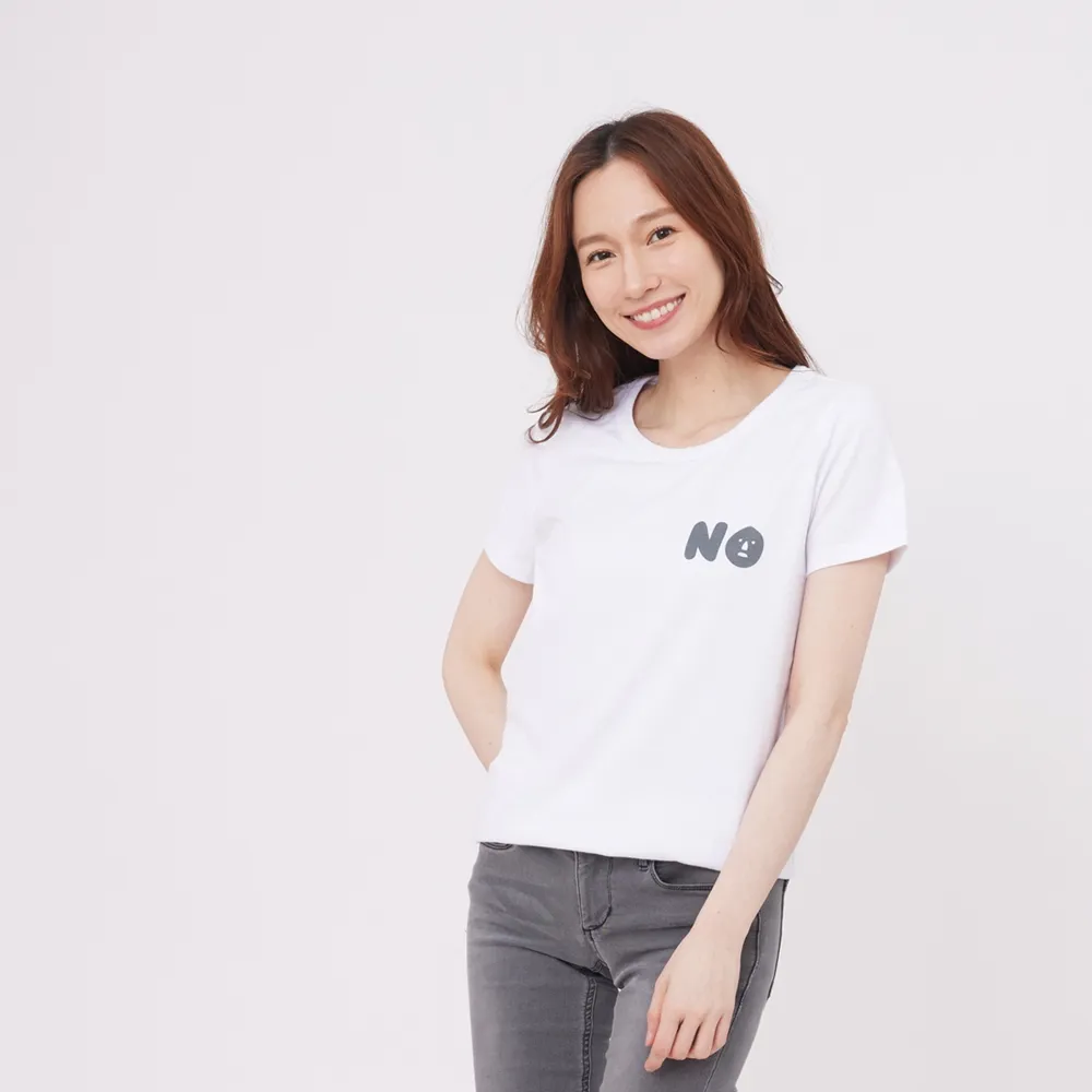 【so that’s me 好我】NO圓領短袖蜜桃棉女T(純白)