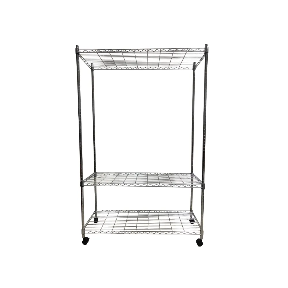 【A+Courbe】MIT耐重三層架-附輪 45x120x170cm(鐵力士架/鐵架/收納架/置物架/層架/架子)