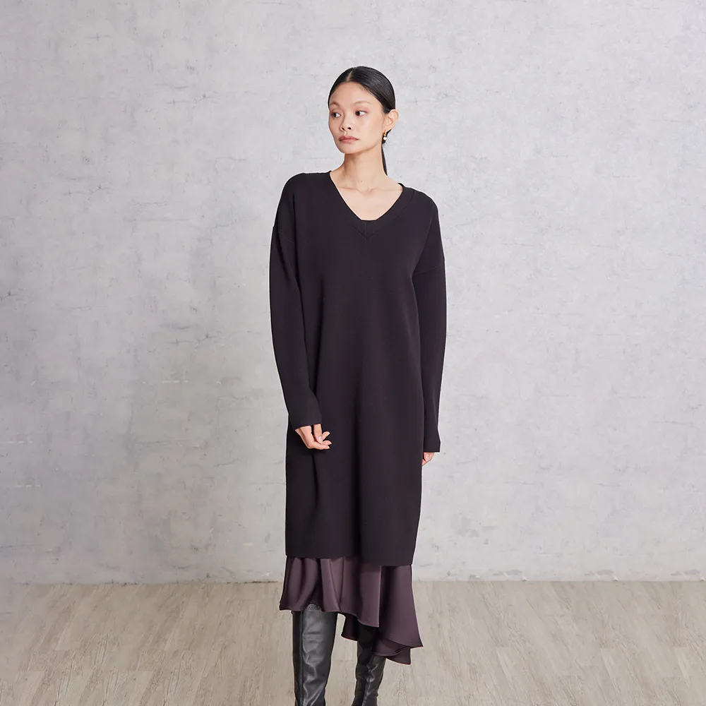 【giordano ladies】25FW 二合一針織洋裝(02465532)