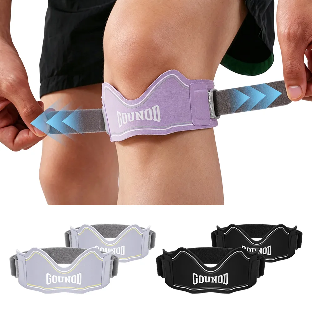 【GOUNOD】運動髕骨帶 護膝帶膝蓋支撐帶 運動護具膝蓋防護 透氣彈力舒適穩固 一雙裝