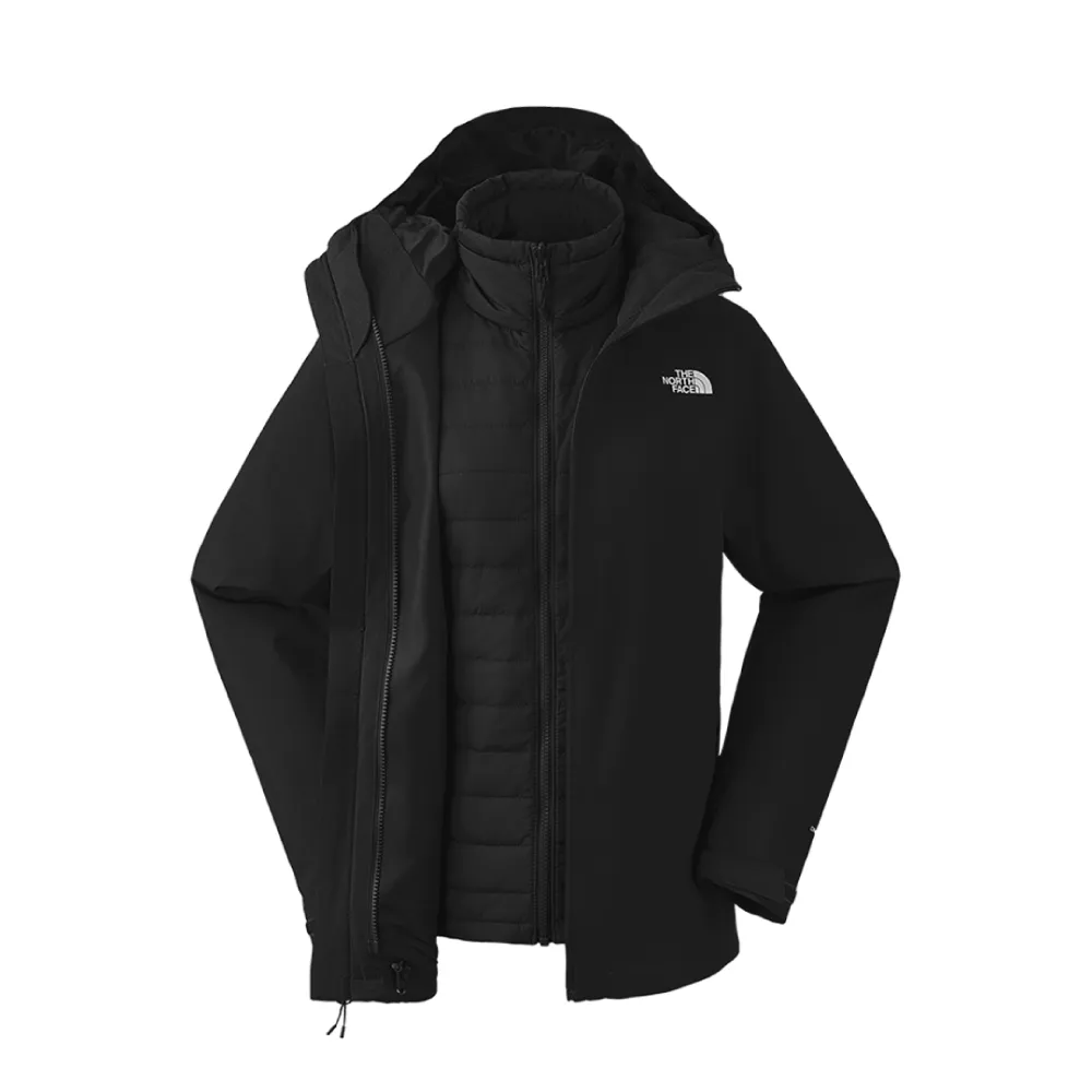 【The North Face】女 DV防水兩件式化纖外AP《黑》5B1X/登山/防水透氣/防風/出國