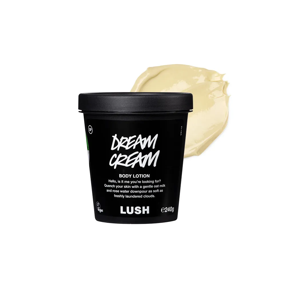 【LUSH 嵐舒】夢想成真潤膚乳— 自然防腐配方 240g(身體乳/燕麥/薰衣草/洋甘菊/玫瑰)