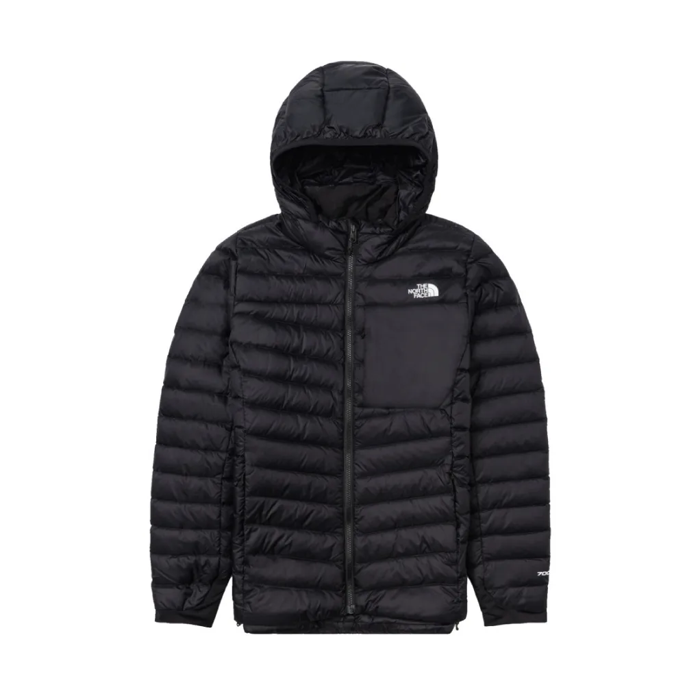【The North Face】女 700FP 羽絨可套式外套《黑》89Y4/登山/防風/連帽/防潑水