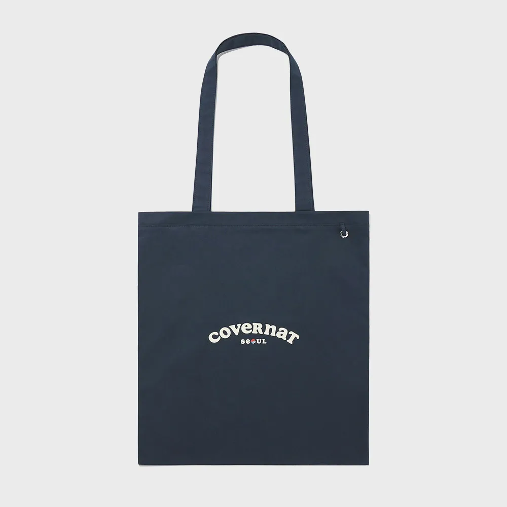 【COVERNAT】Clover Heart Logo首爾限定環保購物袋(ACC購物袋 海軍藍色)