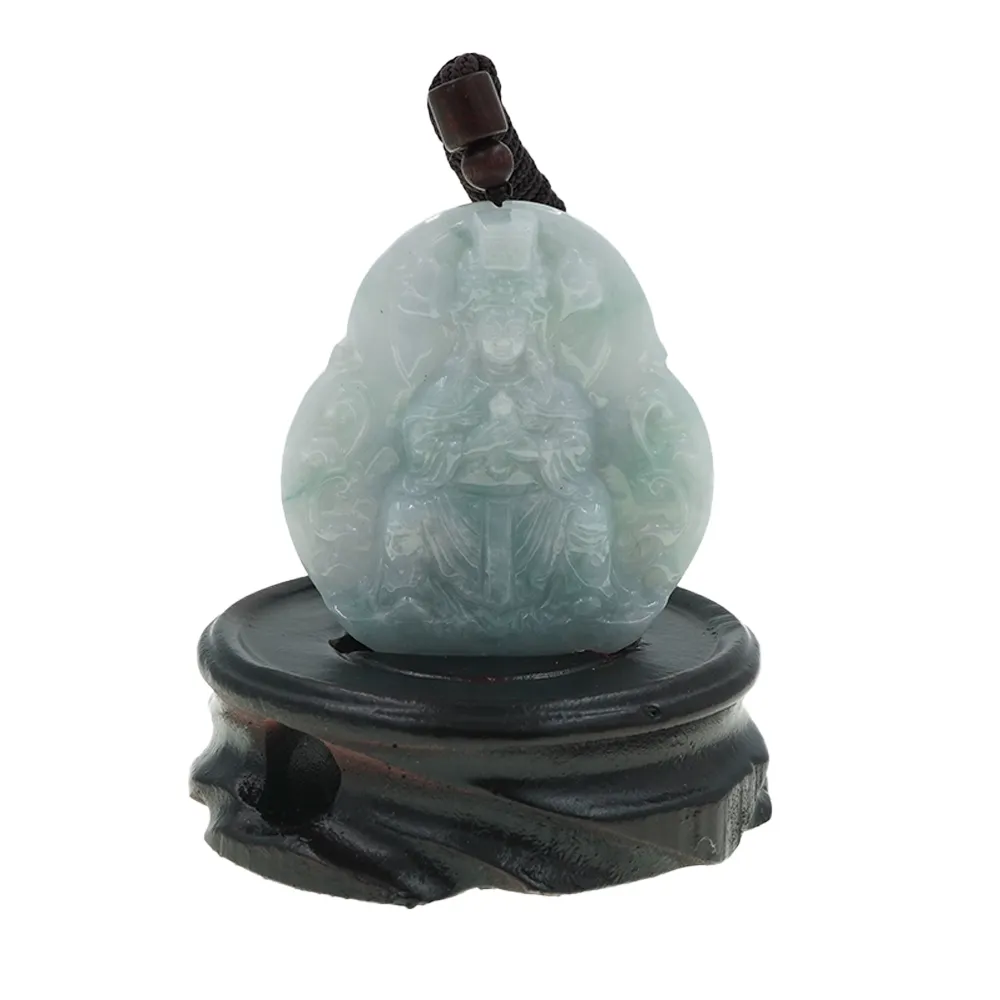 【喜緣玉品】天上聖母 天然翡翠A貨 聖令媽祖 吊墜 玉珮 風水擺設 擺件-僅此一品(開運風水)(直)
