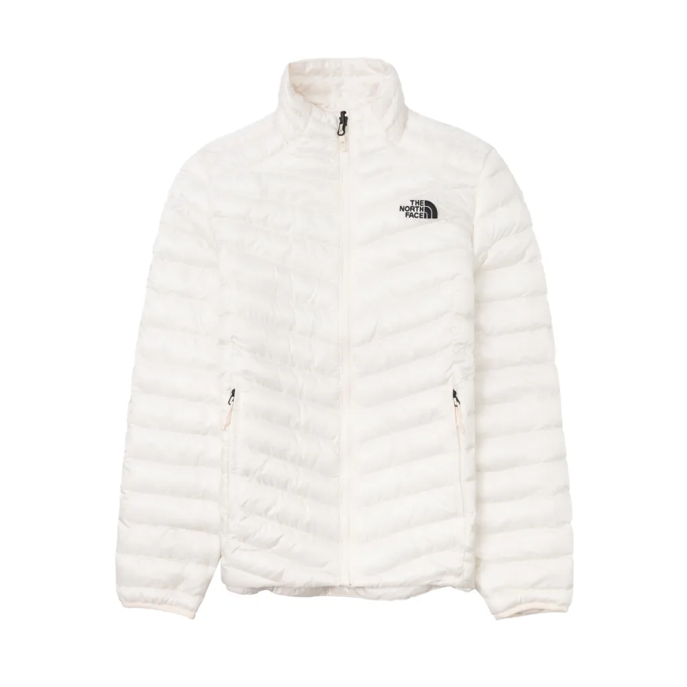 【The North Face】女 可套式化纖外套《沙丘白》8AYE/登山/防潑水/立領外套/鋪棉外套