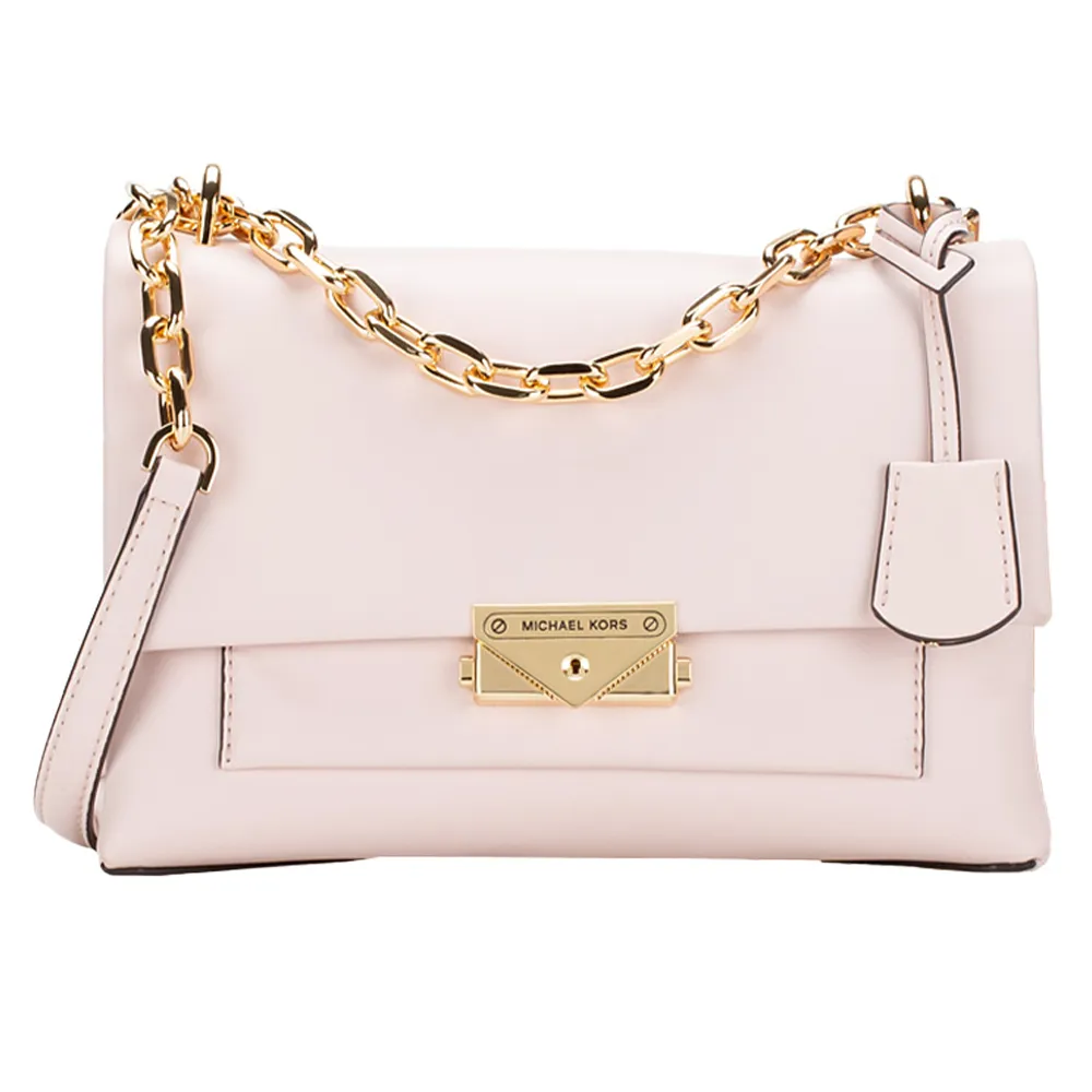 【Michael Kors】翻蓋皮革肩背斜背包