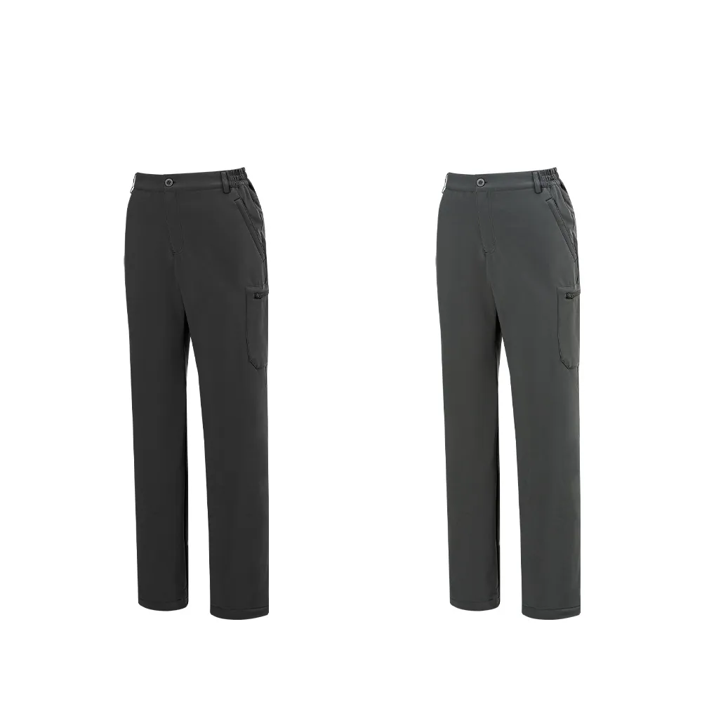 【Mountneer 山林】女輕量防風SOFT SHELL小直筒-S-2L-52S18(保暖/長褲/內層刷毛保暖)