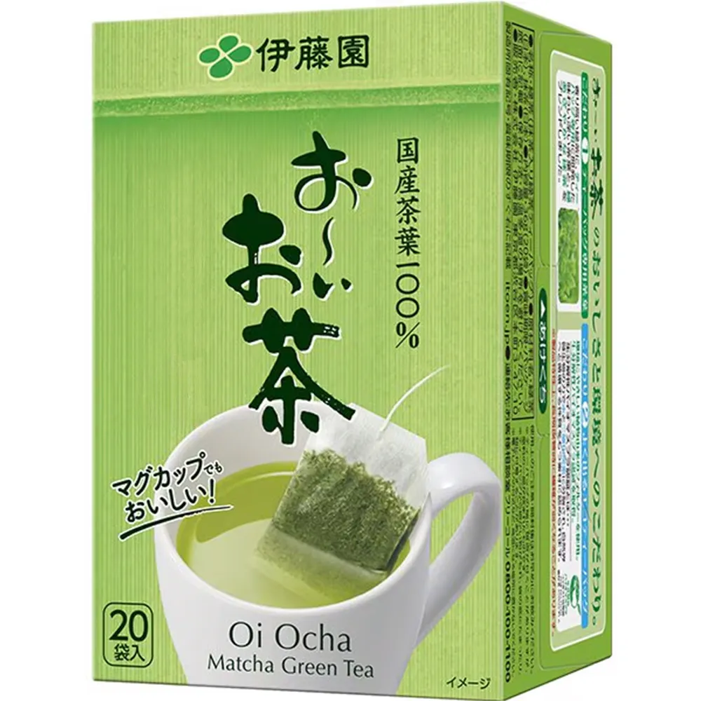 【伊藤園】ITOEN日本進口國產Oi Ocha綠茶茶包40gX3盒共60入(日本原裝大谷翔平代言)