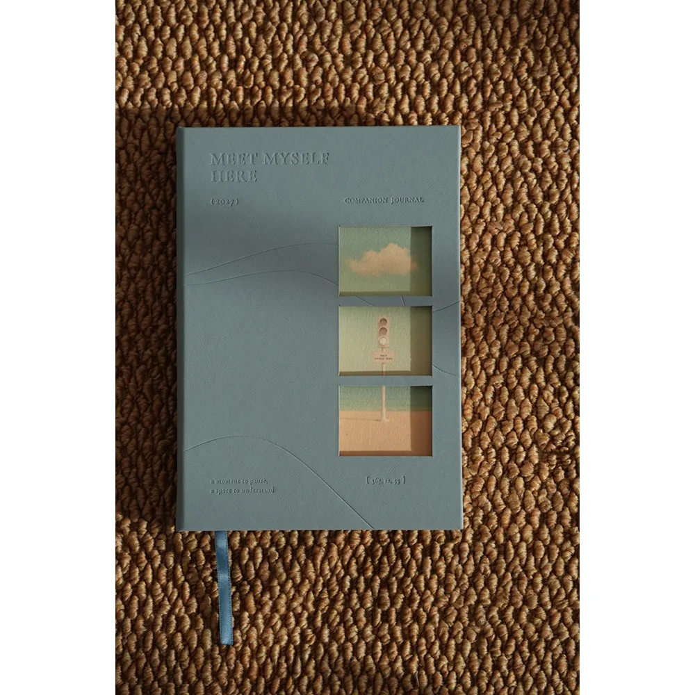 2027手帳記事本｜Meet Myself Here｜風景開窗款｜靜海霧藍