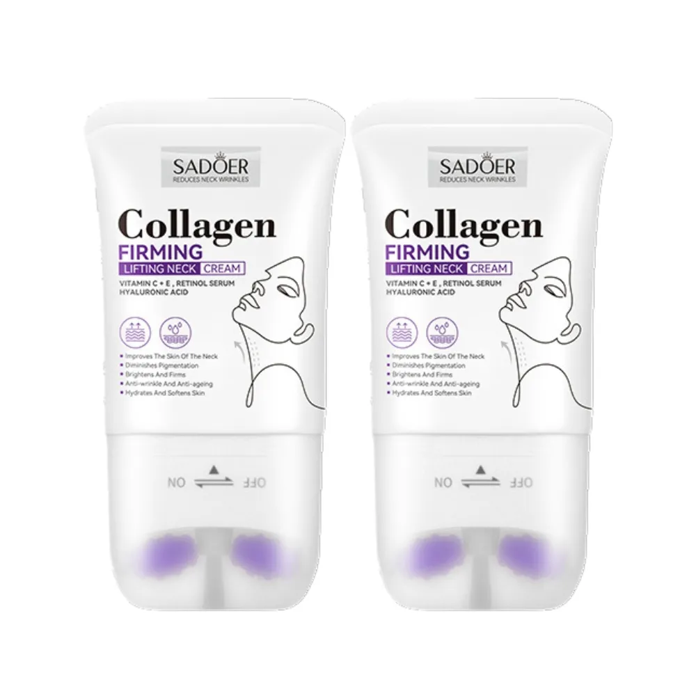 SADOER 膠原蛋白Collagen滾輪美頸霜2入組(補水 緊致 提亮 修復)