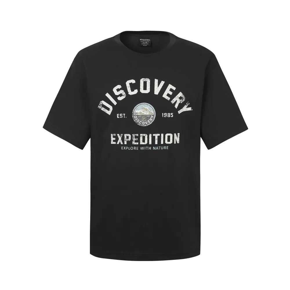 【Discovery Expedition】Freshvent 大Logo印花短袖T恤 上衣(DXRS8G053-BKS)