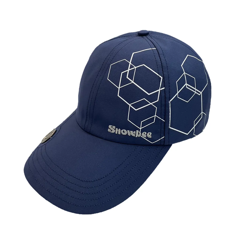 【Snowbee 司諾比】時尚高爾夫球帽含磁力球標(BALL MARKER 功能性可調節鴨舌帽 運動 遮陽 吸汗)