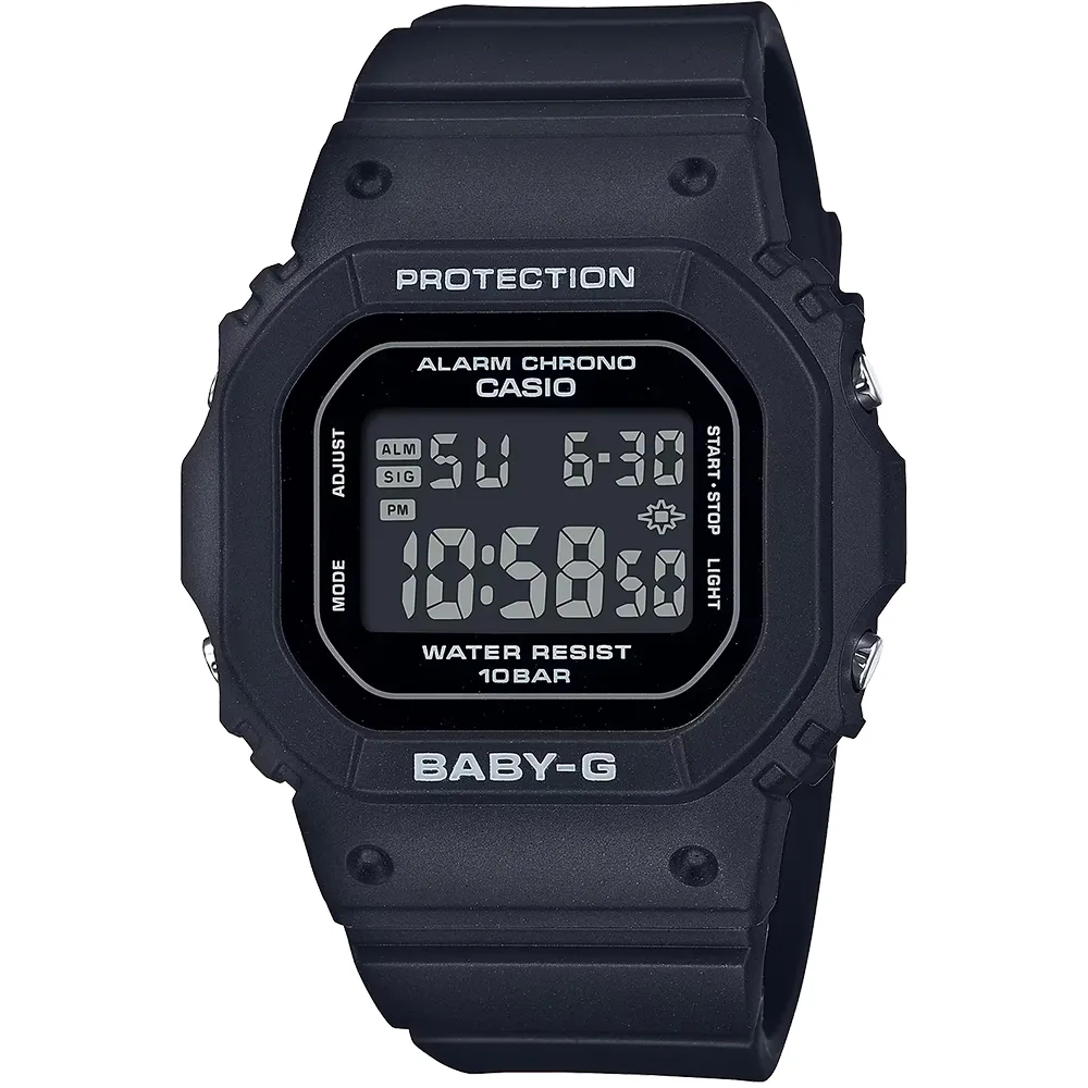 【CASIO 卡西歐】BABY-G 纖薄輕巧電子錶 雙11 送禮(BGD-565U-1/速)