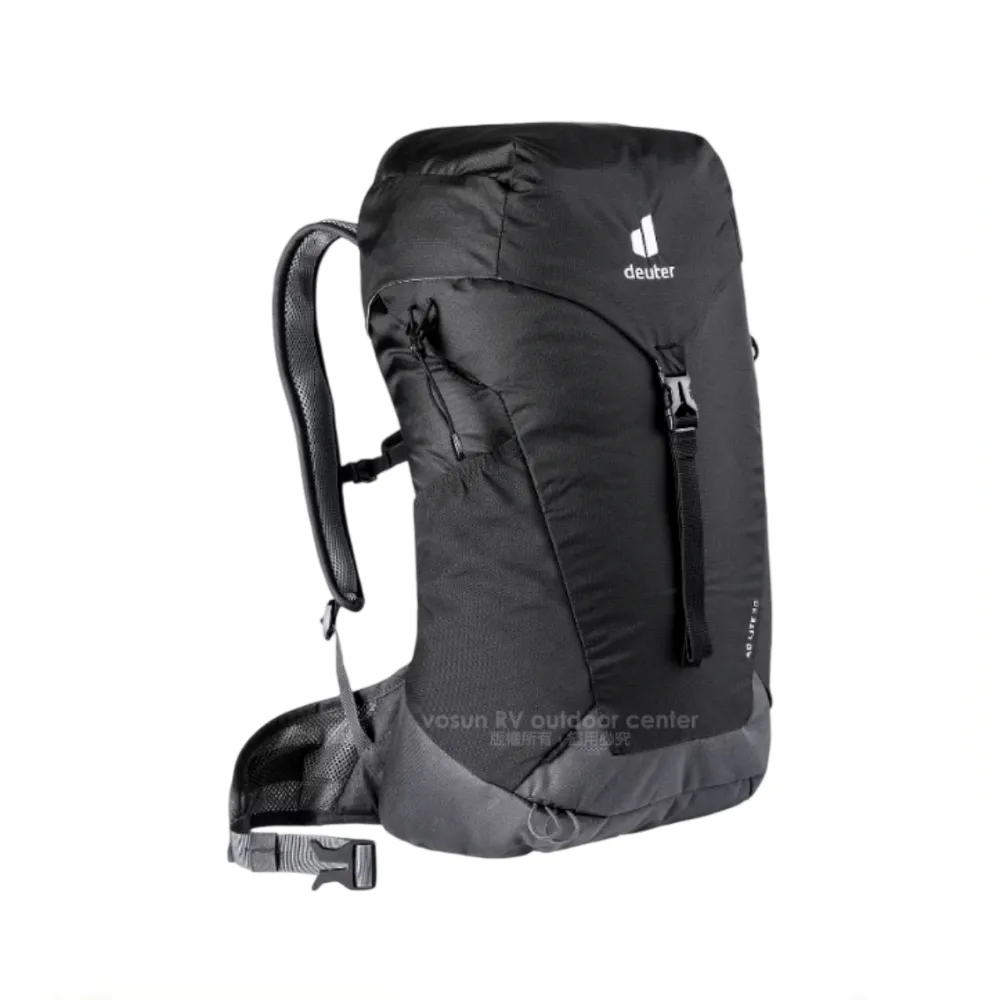 【deuter】輕量化 AC Lite 透氣排汗網架直立式登山背包 30L(附背包套)/ 3421021 黑
