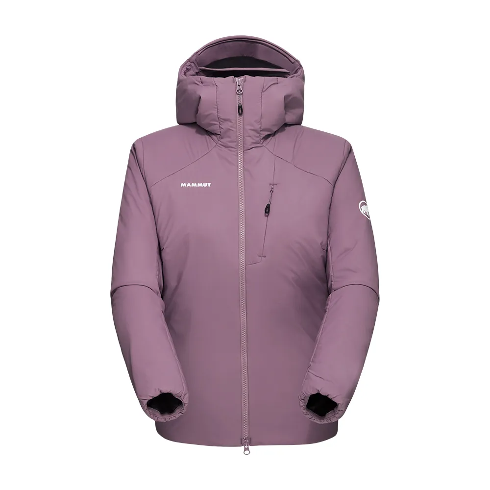 【Mammut 長毛象官方直營】Rime IN Flex Hooded Jacket W 彈性保暖化纖連帽外套 波動紫 女款 #1013-02141