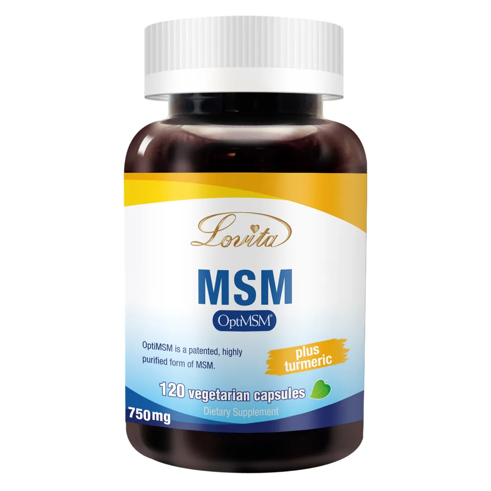 【LOVITA 愛維他】專利MSM 添加薑黃 全素(120顆)