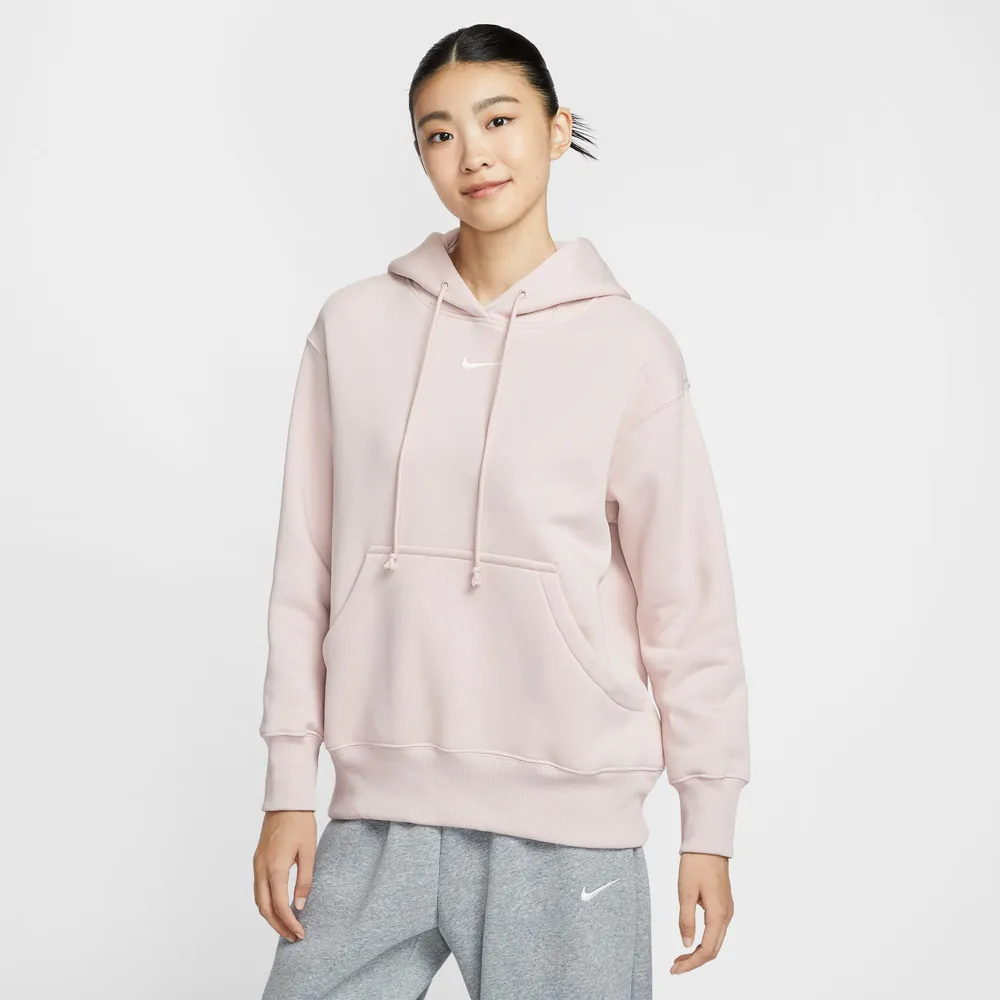 【NIKE 耐吉】AS W NSW PHNX FLC OS PO HOODIE 粉色 女款 長袖帽T 穿搭 休閒(DQ5861-667)