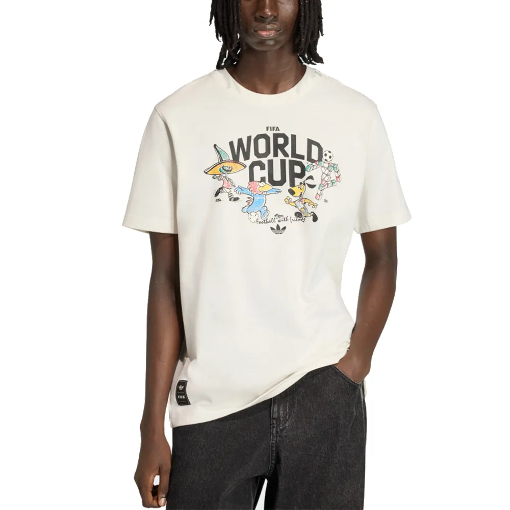 【adidas 愛迪達】男 2026世足MASCOT TEE ALL 短袖上衣 - KE2038