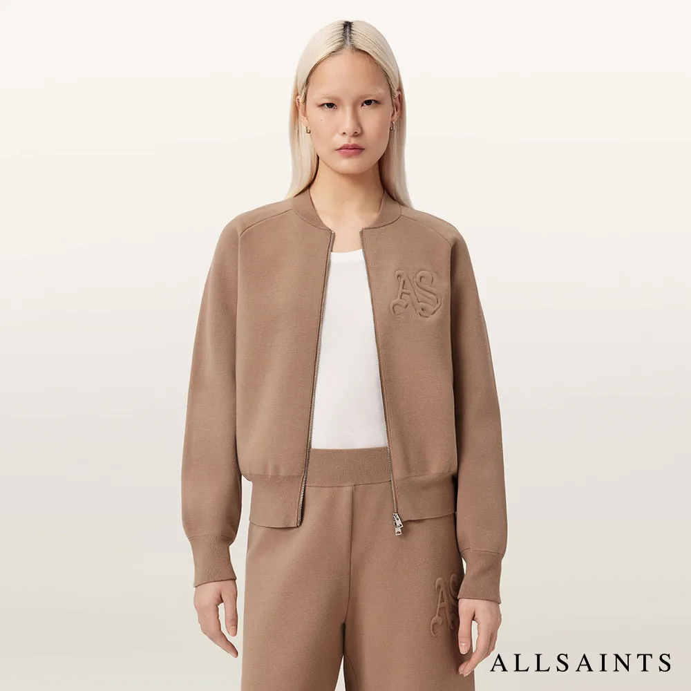【ALLSAINTS】SONNY 雙向拉鍊外套-淺棕 W005KD(舒適版型)