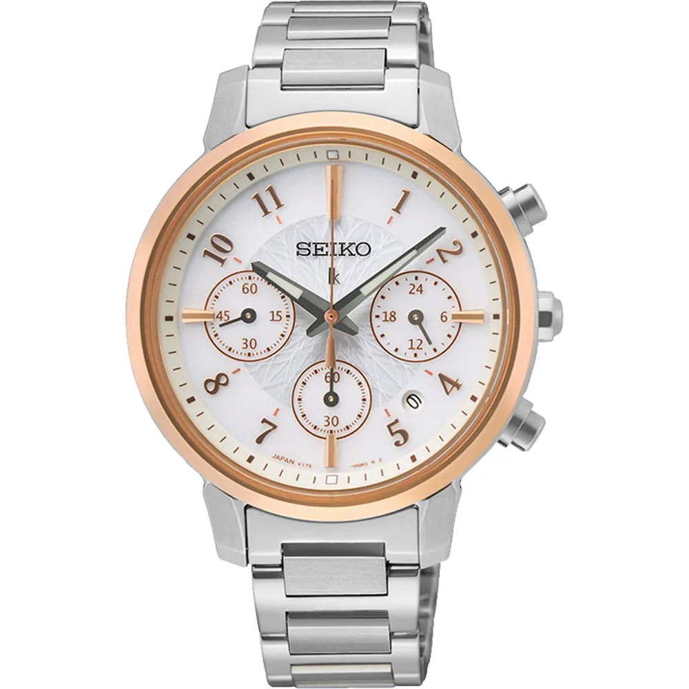 【SEIKO 精工】LUKIA 廣告款 太陽能三眼計時女錶 錶 生日禮 送禮(SSC906J1/V175-0FC0KS)