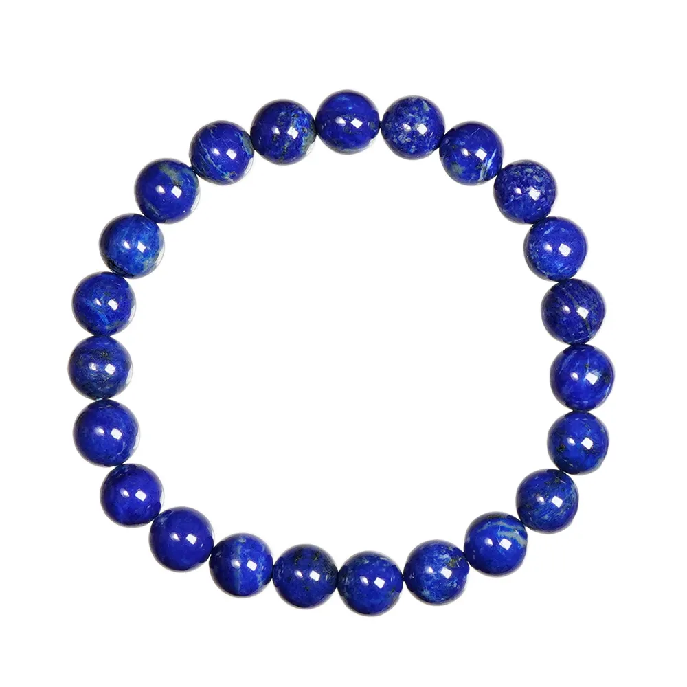 【正佳珠寶】青金石 經典白金青金 8mm 青金石手珠