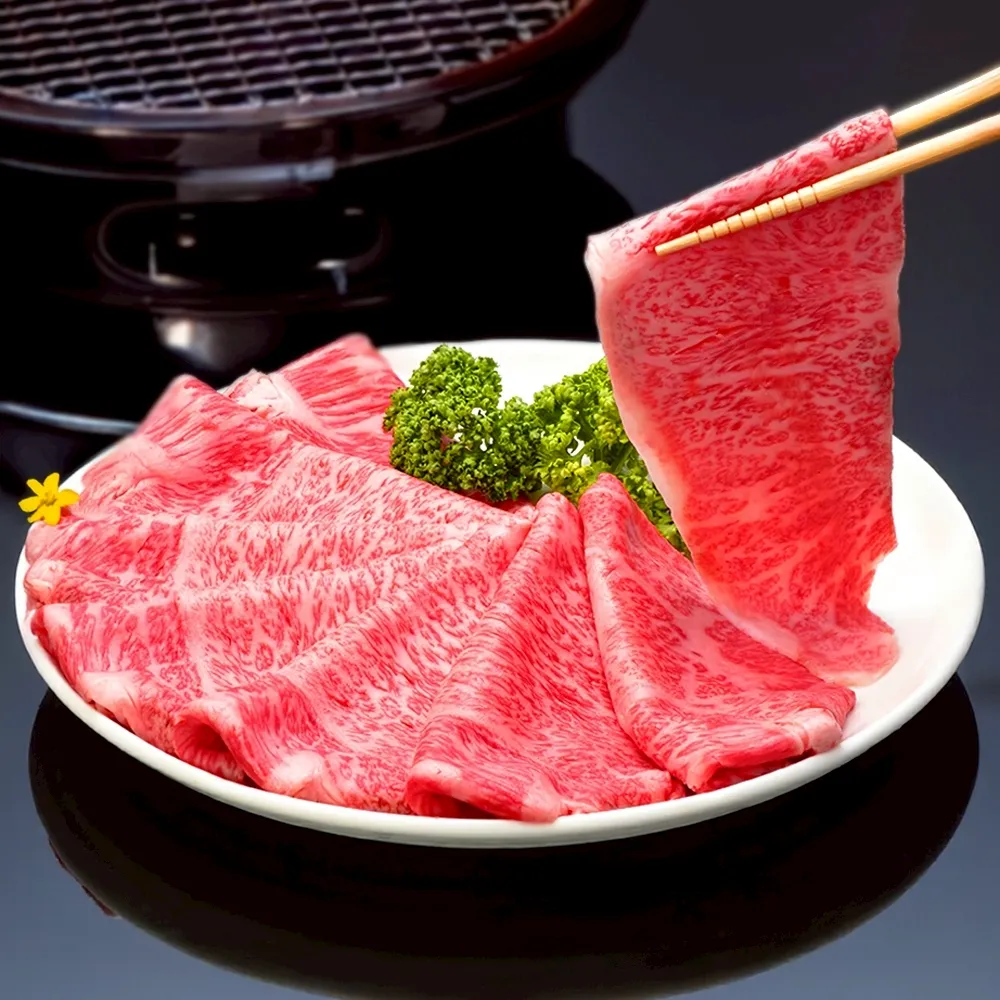 【海肉管家】金鑽級澳洲M9+等級和牛肉片(8盒_200g/盒)